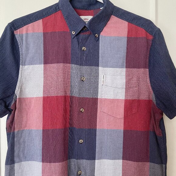 Ben Sherman Mod Retro Panel Check Shirt - Size Medium - Picture 1 of 13
